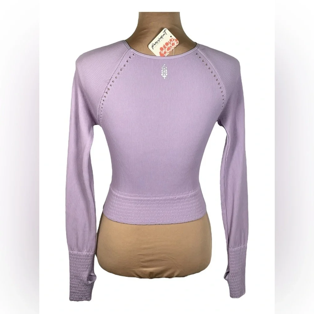 Free People Movement Cut It Out Long Sleeved Top Sz M/L NWT‎